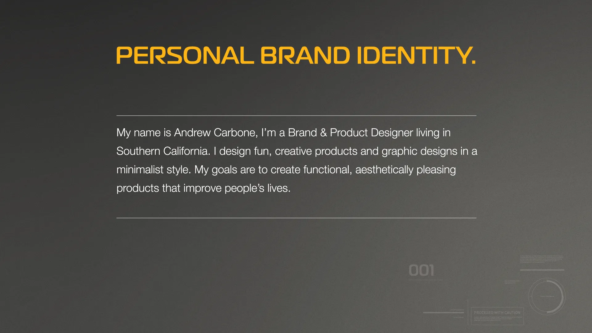 Carbone Personal Branding Intro