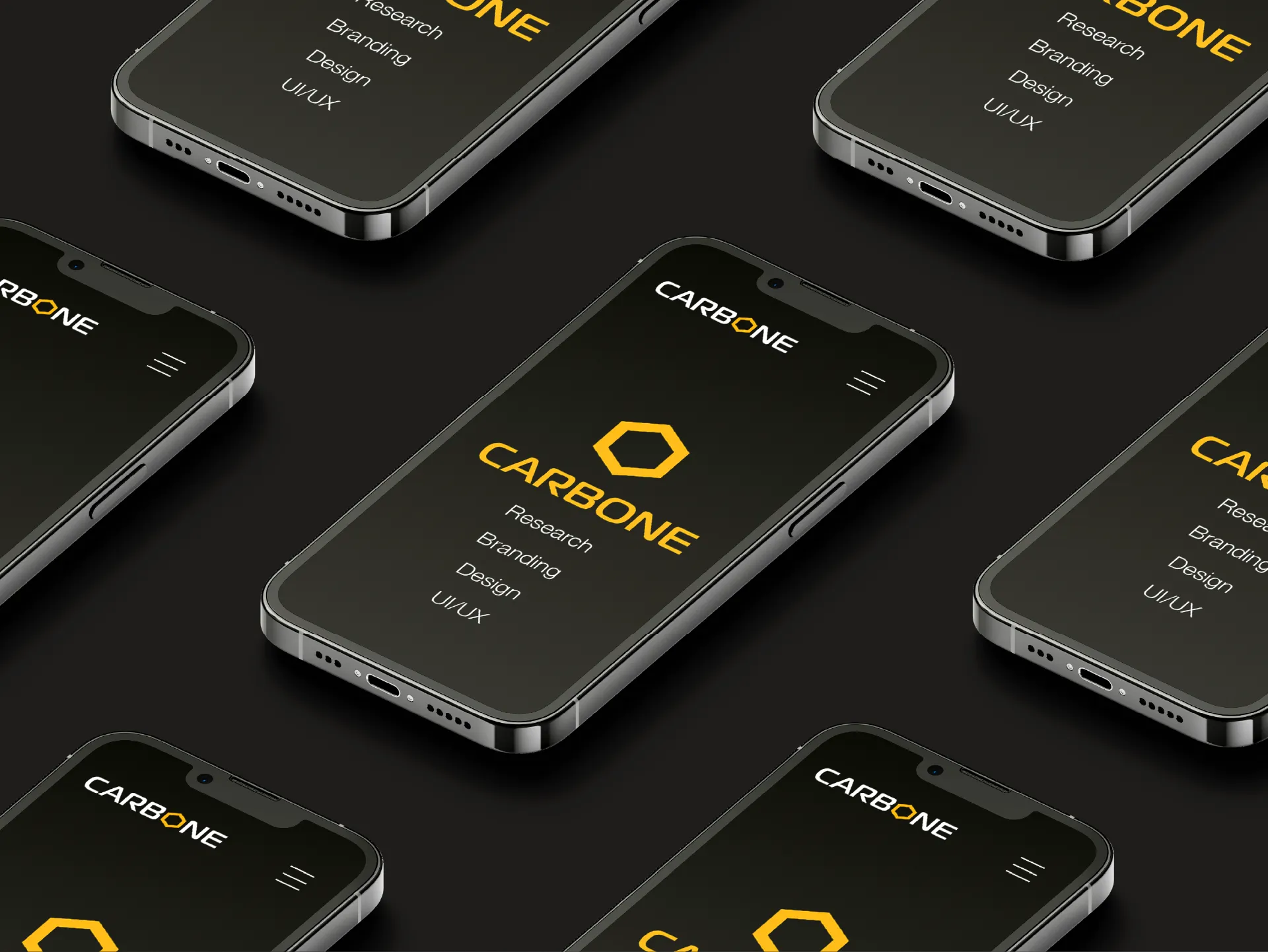 Carbone Personal Branding Mockup iphone