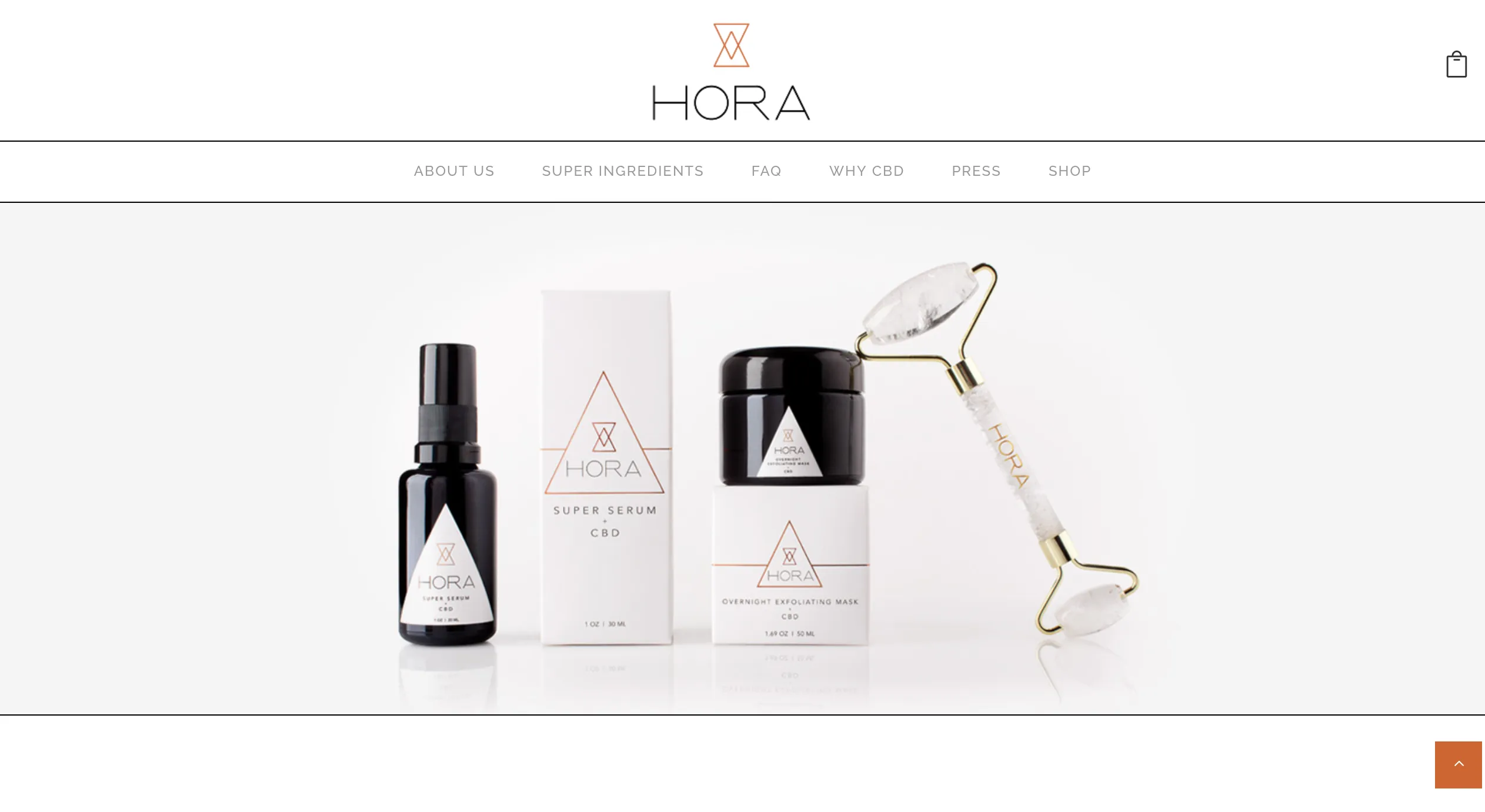 Hora Skin Care Website Photography